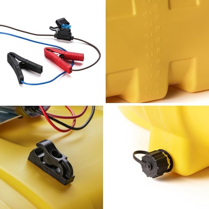 25 Gallon Boomless Spot Sprayer – 4.0 GPM Diaphragm Pump, Deluxe Handgun, 3-Nozzle Boom, 12V ATV Sprayer for Lawn, Garden, Fence Lines, Food Plots & Acreage