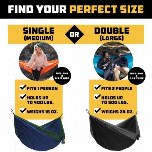 Wise Owl Outfitters Hammock for Camping Double Hammocks Gear for The Outdoors - Image 2