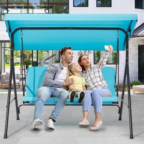 3 Seat Patio Swing, Outdoor Swing - Image 7