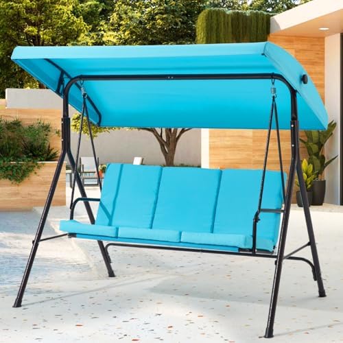 3 Seat Patio Swing, Outdoor Swing by YALISSEY
