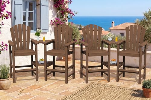 Tall Adirondack Chair Set of 4 by KINGYES