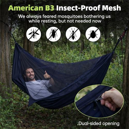 Camping Hammock with Mosquito Net - Image 2