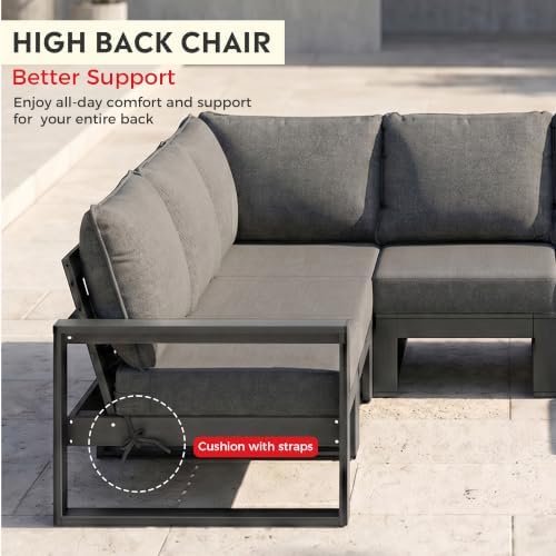 Rockaway Outdoor HDPE Left Arm Sectional Patio Corner Club Chair - Image 4