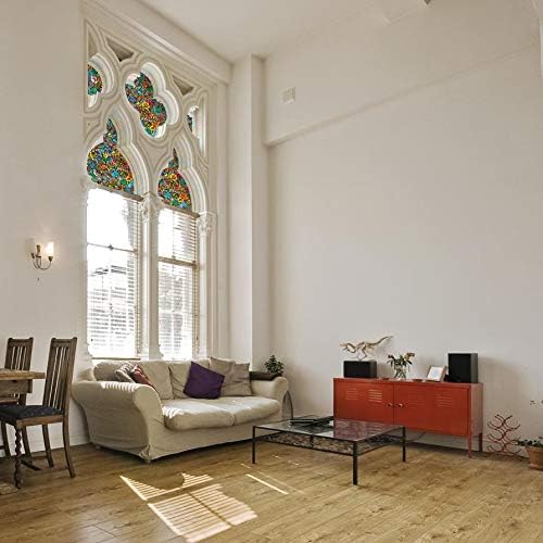 d-c-fix 346-0431-3PK Self-Adhesive Privacy Glass Window Film Venetian Garden, 17" x 78" Roll, 3-Pack