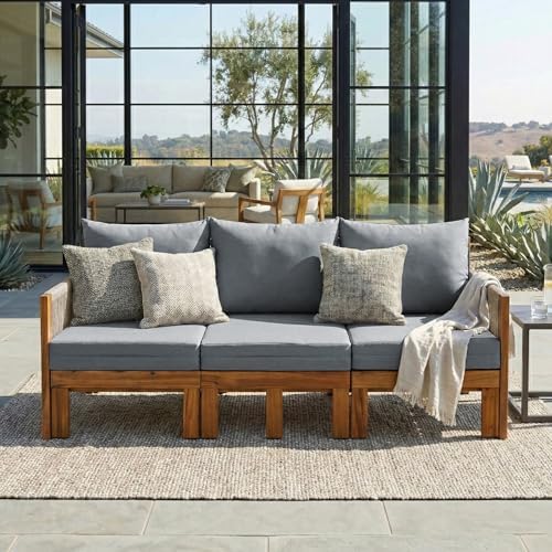 Outdoor Daybed Patio Sofa Bed 3 Seat Patio Sunbed Outdoor Sleeper Sofa Outdoor - Image 3