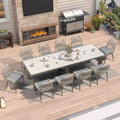 PURPLE LEAF Patio Dining Set 11 Pieces by PURPLELEAF