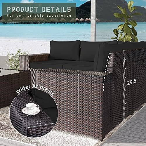 13 PCS Outdoor Patio Furniture Set, Outdoor Sectional Furniture - Image 3