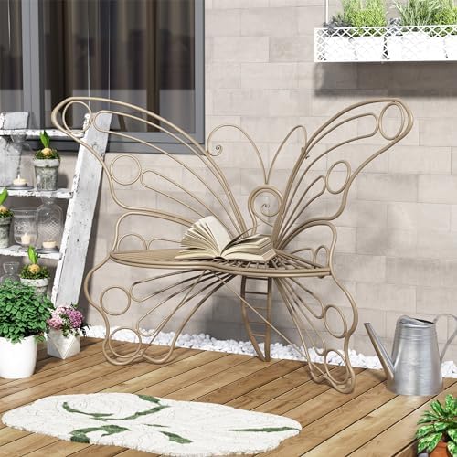 DIBRATY 50 Inches Outdoor Bench, Garden Bench - Image 6