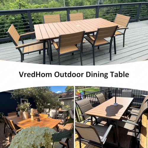 83" Patio Outdoor Dining Table for 8 Person - Image 4