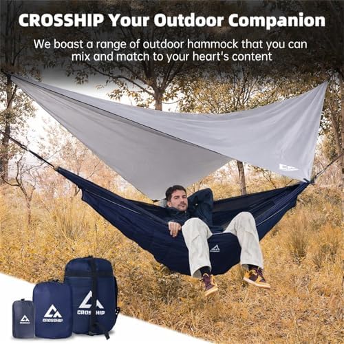 Camping Hammock with Mosquito Net, Underquilt & Rain Fly Tarp - Image 4