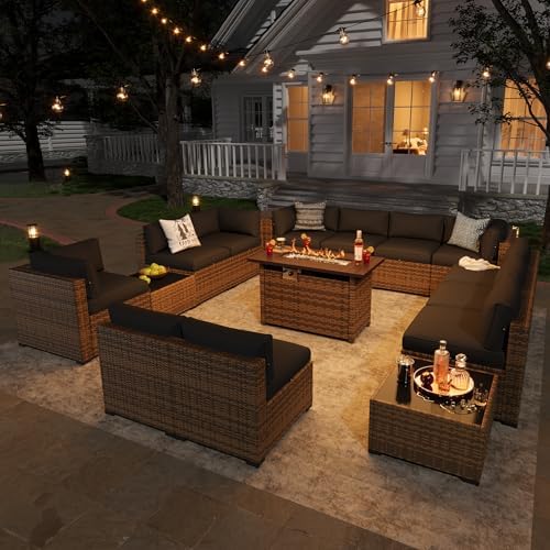 Aoxun Patio Furniture Sets, 15-Piece Outdoor Patio Furniture - Image 3