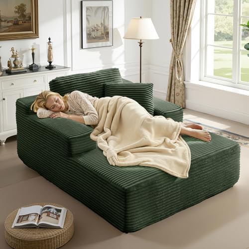 65 Inch Oversized Indoor Chaise Lounge by Unknown