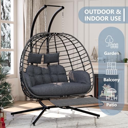 SWITTE Double Egg Chair Outdoor - Image 2