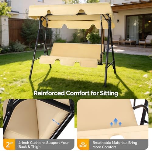 VINGLI Outdoor Porch Swing - Image 4