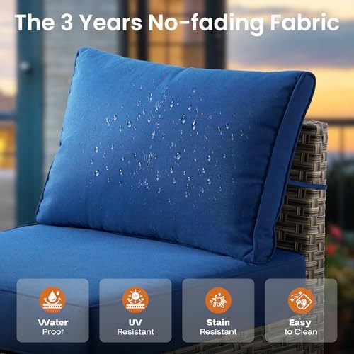 ovios 8 Piece Patio Sectional Furniture - Image 6