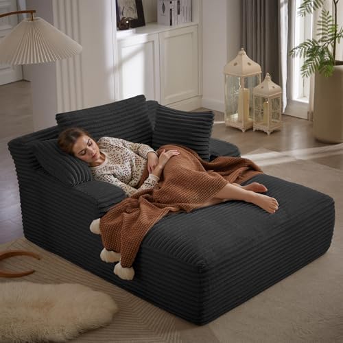 HANXIN Couch Chaise Lounge Chair Indoor, Boneless Sleeper Sofa Bed by HANXIN