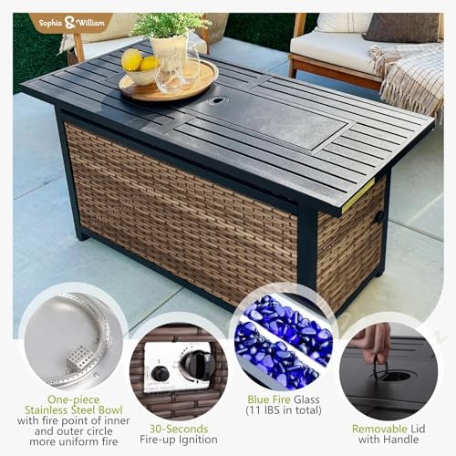 Sophia & William 10-Piece Wicker Outdoor Patio Furniture Set - Image 5