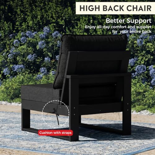 Rockaway Outdoor HDPE Sectional Armless Chair - Image 7