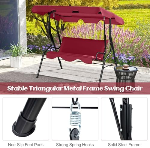 Tangkula 3 Person Porch Swing - Image 6