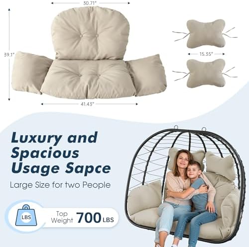 Bifanuo Double Hanging Egg Chair - Image 2