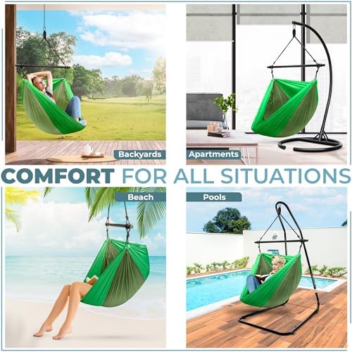 Sorbus Sensory Swing, Hammock Swing, Outdoor Hanging Pod Chair - Image 4