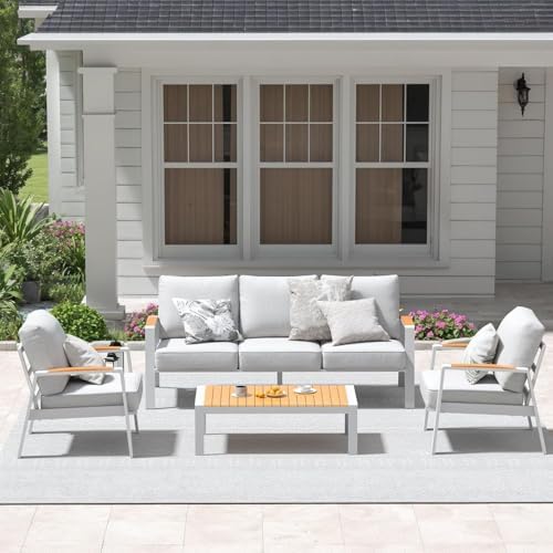 Aluminum Outdoor Patio Coffee Table - Image 4