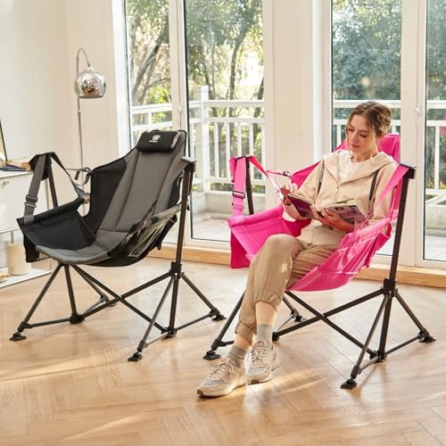 EVER ADVANCED Padded Oversized Hammock Camping Chair, Compact Heavy Duty Swing - Image 2