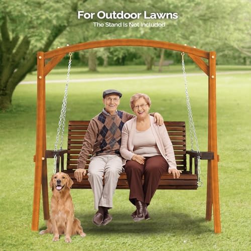 VINGLI XL 4 FT Pro Wooden Porch Swing - Image 7