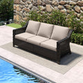 Luxury 3 Seater Outdoor Patio Couch by Meetleisure-LeisureLiving