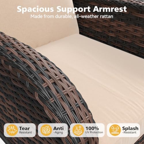 Aoxun 5 Piece Outdoor Patio Furniture Set - Image 6