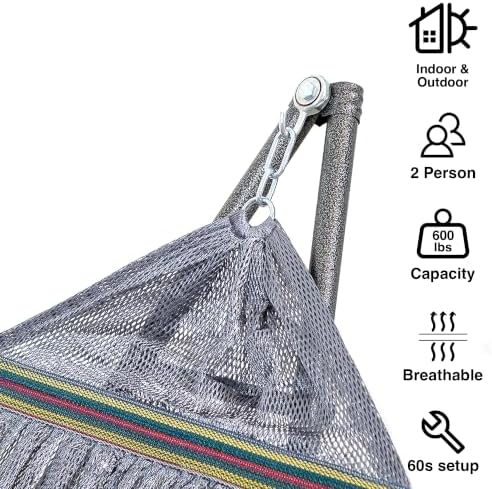 Best Home Fashion Portable Hammock - Image 4