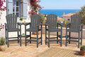 Tall Adirondack Chairs Set of 4 by KINGYES