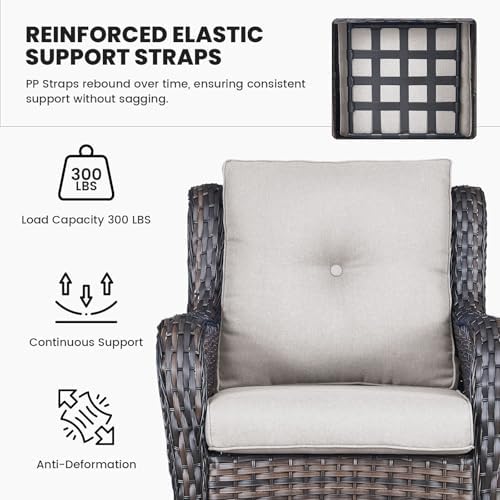 Belord High Back Patio Chairs Set of 2 - Image 5