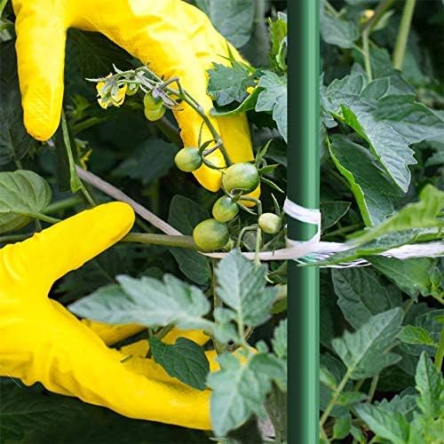 4ft 8pack Garden Stakes 1/4" Dia FRP Plant Supporting Stakes for Climbing Tomato Cucumber Strawberry Bean Tree, Pack of 8, Dark Green(48inch)