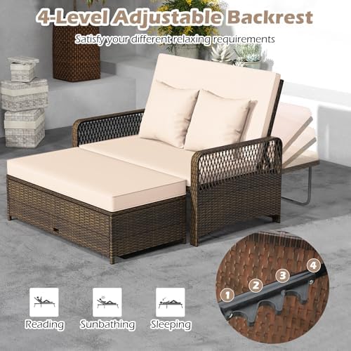Tangkula Patio Rattan Daybed - Image 6