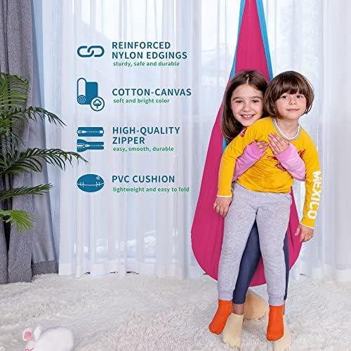 OUTREE Kids Pod Swing Seat, Cotton Sensory Swing - Image 3