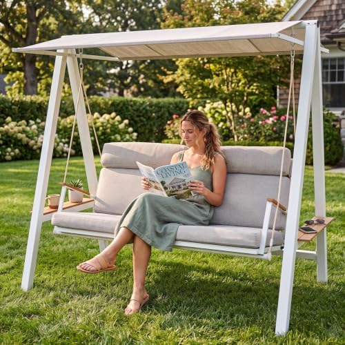 3-Seat Outdoor Porch Swing by LUTINLIX