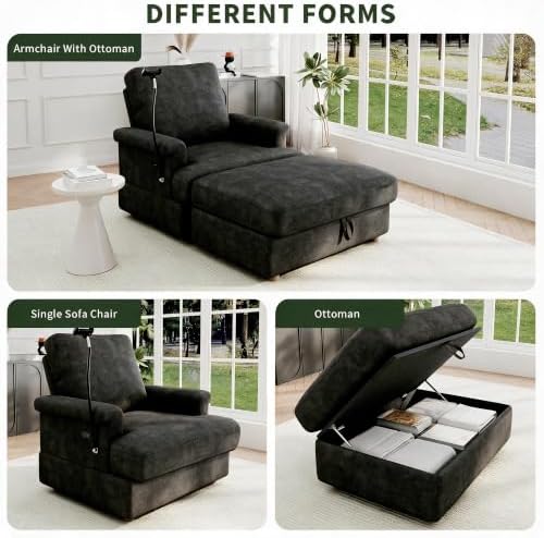 EJUNQ 77.4" Oversized Chaise Lounge Chair - Image 6