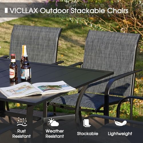VICLLAX Patio Dining Set for 6, 7-piece Outdoor Dining Set - Image 6
