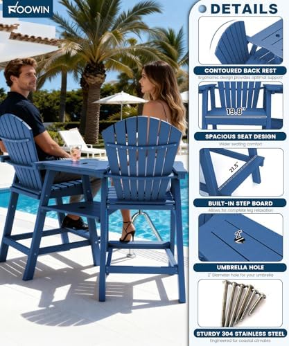 Tall Adirondack Chairs Set of 4 - Image 6