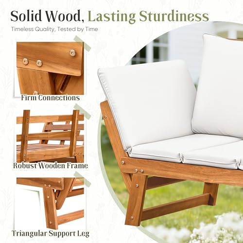 Flamaker Outdoor Couch with Adjustable Armrests - Image 5