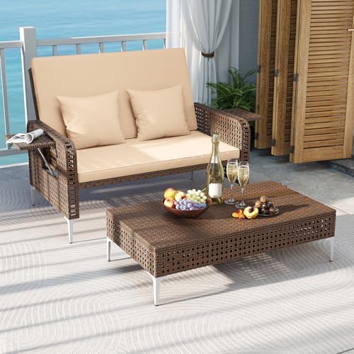 Tangkula Patio Rattan Daybed - Image 3