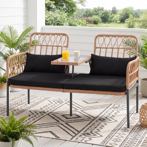 PROHIKER Outdoor Rattan Loveseat - Image 2