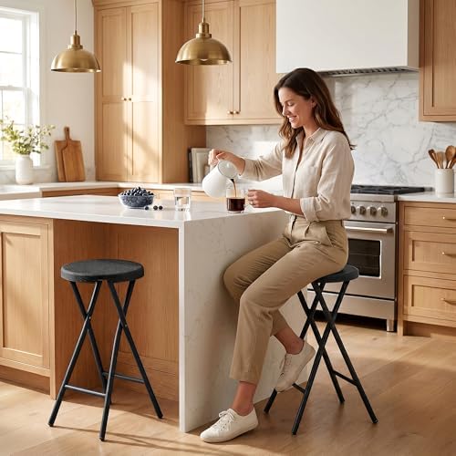 Garvee Folding Stool with Handle 24 Inch Tall 400lbs Capacity - Image 2