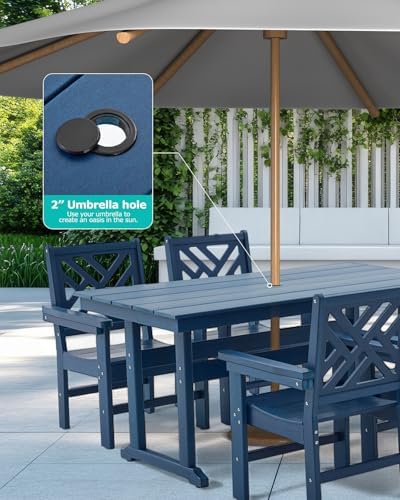 5 Piece HDPE Outdoor Dining Set - Image 3