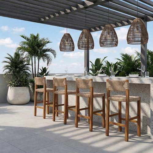 Christopher Knight Home 4-Pack Outdoor Counter Height Bar Stools by ChristopherKnightHome