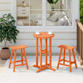 Outdoor Bar Table, Patio Bar Table 3-Pieces Set Bistro Dining Table Pub Table by Costaelm