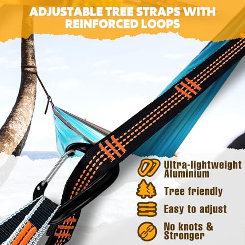 NATUREFUN Ultra-Light Travel Camping Hammock | 300kg Load Capacity, Breathable - Image 3