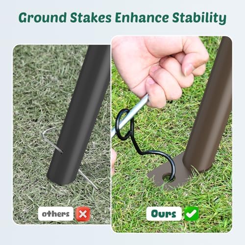 Trekassy 440lbs Swing Sets for Backyard, 2 Seat Saucer & Belt Swing - Image 4
