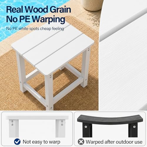 MXIMU Outdoor Side Table, Adirondack Table, Weather Resistant - Image 4